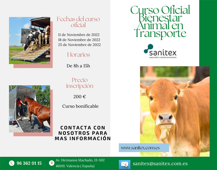 Sanitex-Curso oficial transporte animales